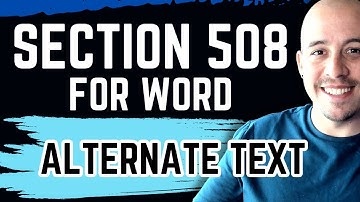 images and non text elements contain alternate text | Section 508 Checklist for MS Word