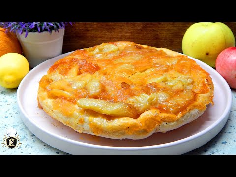 Когда хочется быстро и вкусно - быстрый пирог с яблоками и апельсином к чаю.