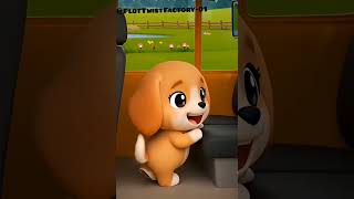 The animals on the bus | Cat Dog Cow | learn w/@PlotTwistFactory-01 #kidsvideo #kidsrhymes#animals
