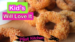 Best Crispy Chicken Rings With Cheese Garlic Sauce Kids Lunch Box حلقات دجاج Куриные Кольца