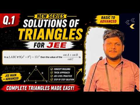 Solutions of Triangles Question Series | Q.1 | JEE Level Problem