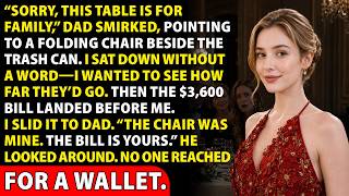 Dad Said, “This Table Is for Family,” and Made Me Sit by the Trash Can—Then the $3,600 Bill Arrived screenshot 5