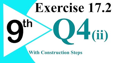 26 - Class 9 Exercise 17.2 Q4(ii) Medians of a triangle.
