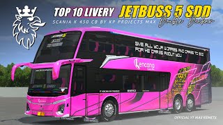 PART 2 !!! TOP 10 LIVERY MOD JETBUS 5 SDD SCANIA K450CB - BY KP PROJECTS MAX screenshot 2