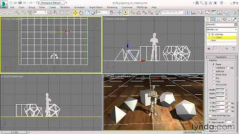 3ds Max 2015 Essential Training #133 project UV
