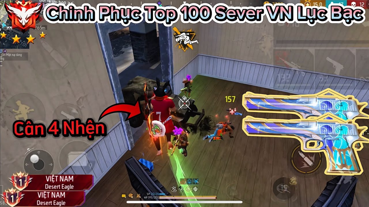 [Free Fire] Chính Thức Chinh Phục "Top 100 Sever VN Lục Bạc" Và Cái Kết Không Còn Lục Bạc Nữa !