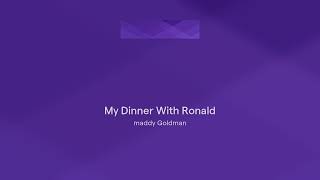 My Dinner With Ronald
