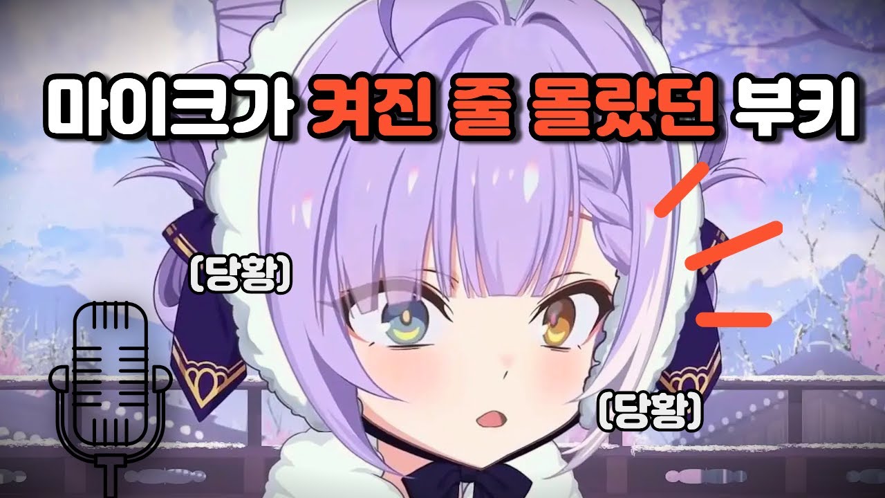 방송 대기화면에서 실수로 마이크를 켜놓은 부키