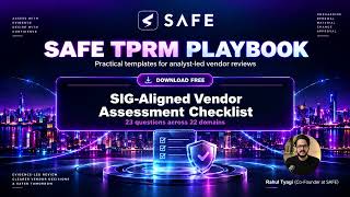 SIG Questionnaire Alternative | Vendor Risk Assessment Checklist | TPRM | SAFE Security