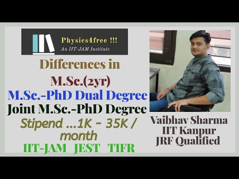 m.sc phd dual degree