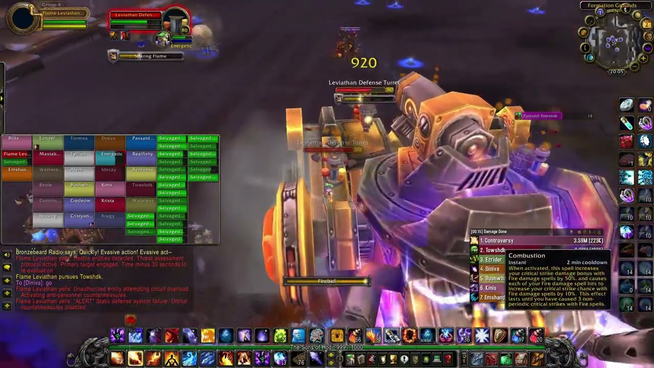 Flame Leviathan Uldar Turret killing