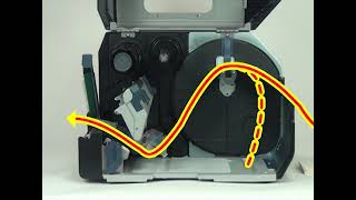 Loading the Media with the Optional Cutter Unit