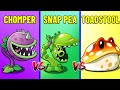 Pvz 2  chomper vs snap pea vs toadstool  who will win plant vs plant