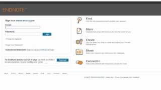 EndNote Basic - skapa konto