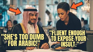 Billionaire Mocked Black Waitress in Arabic — Seconds Later She Answered Back Fluently