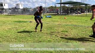 DEFENSIVE BACK CUSHION DRILL, SOFT PRESS