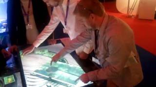 IBC 2010 Erik and I play with multi-touch.