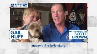 Patriots’ Day of Giving: U.S. Ambassador Scott Brown & Gail Huff