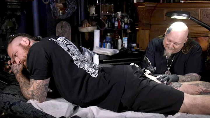 WWE's Aleister Black Gets Tattooed by Paul Booth