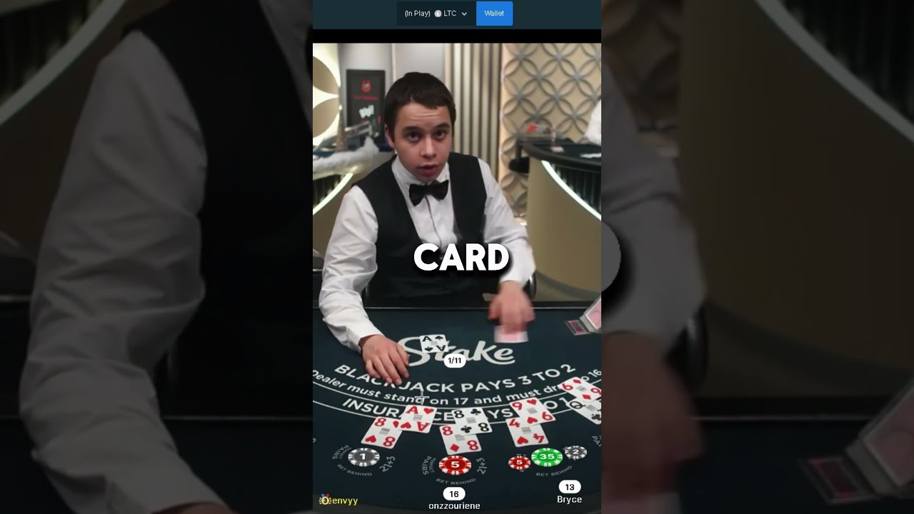 What the dealer doin…😂                  #casino #stake #blackjack #gambling #funny #onlinegambling