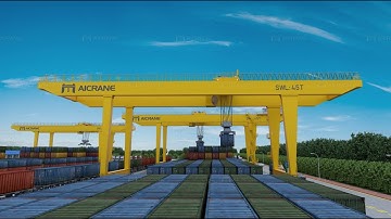 Aicrane rail mounted gantry crane