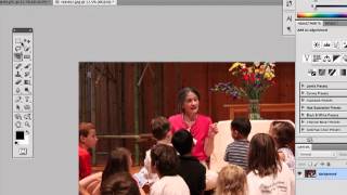 Photoshop CS5: Adjust levels, color correct, crop and resize