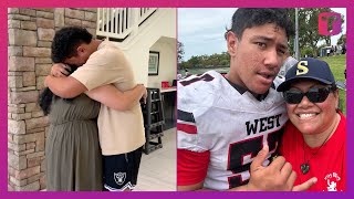 NFL Hopeful Cries When Mom Flies In From Australia To U.S. To Watch His First Game