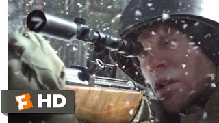 Company of Heroes (2013) - Sniper Duel Scene (1/10) | Movieclips Resimi