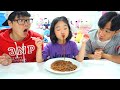 Boram and Conan want the same black noodles
