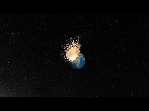Moon Colliding With Earth HD (OpenSph)