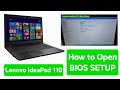 Lenovo IdeaPad 110 Bios setup guide in Punjabi | InsydeH20 Setup Utility | Novo Button Menu Lenovo