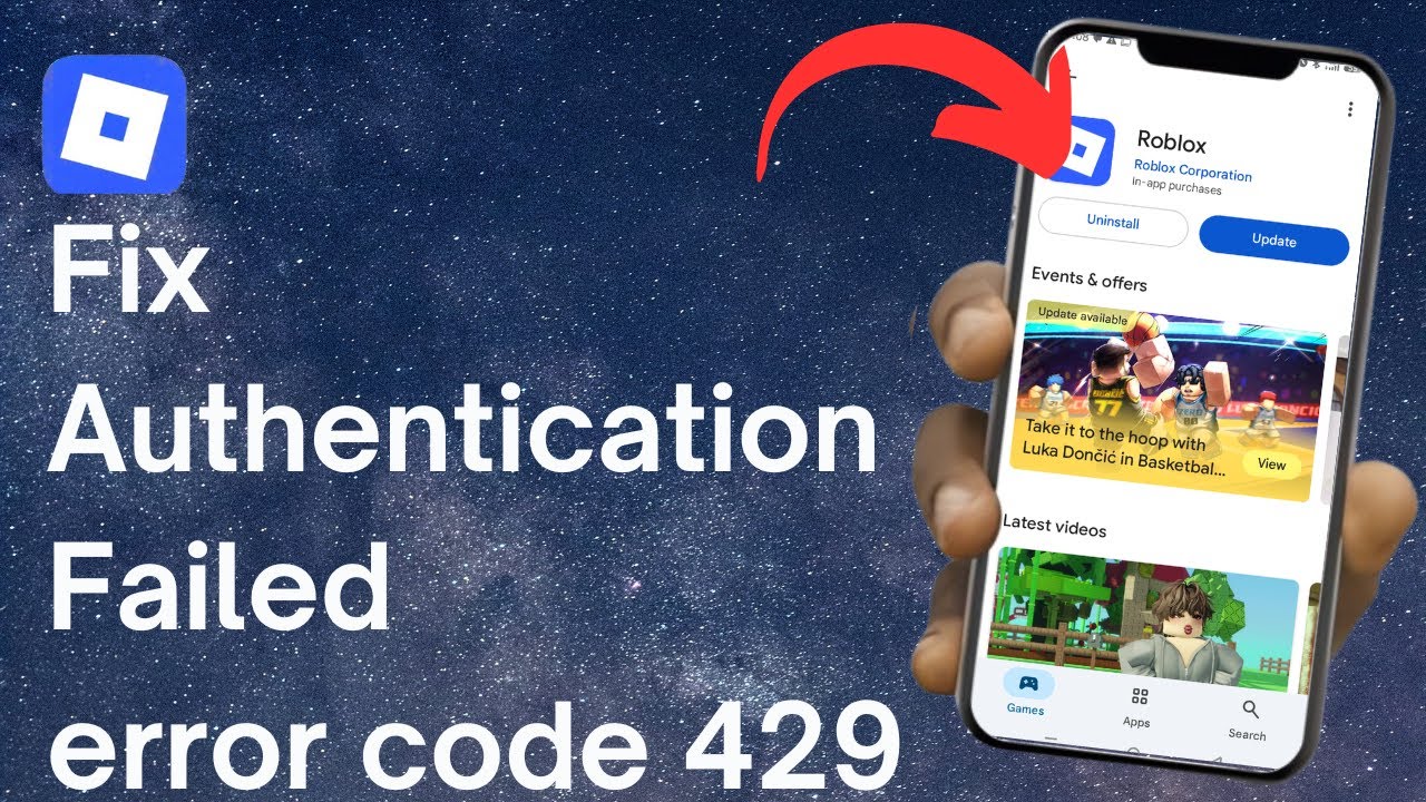 How to Fix Roblox Authentication Failed error code 429