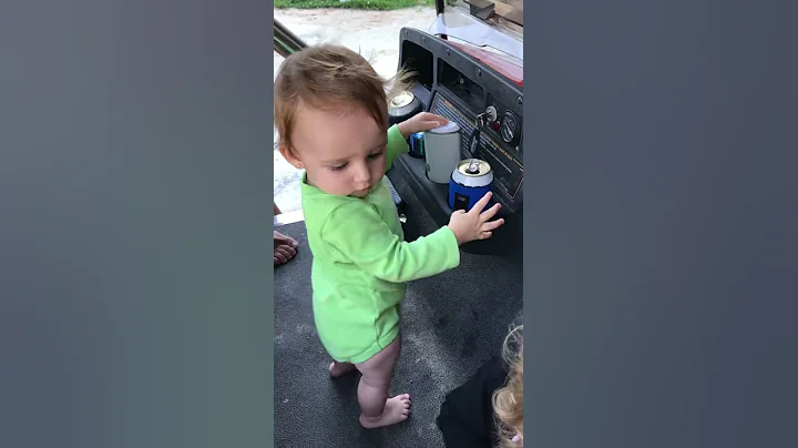 Baby dances to to We Will Rock You