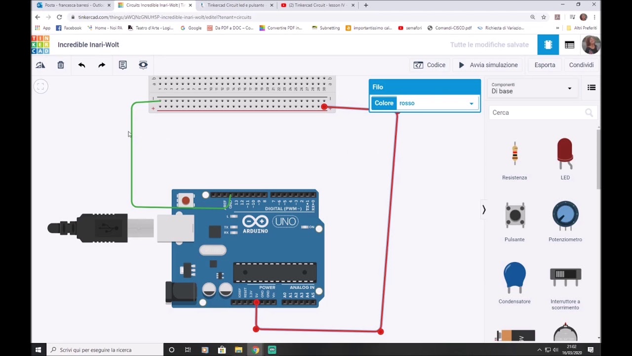Arduino #2 Led e pulsante - YouTube