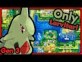 Can i beat pokemon fire red with only larvitar  pokemon challenges  no items in battle