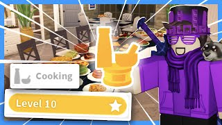 BLOXBURG LEVEL 10 COOKING SKILL! | ROBLOX Welcome to Bloxburg