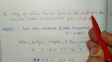 Class 6th Chapter 7 Ex-7.2 Ratio and Proportion