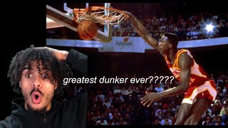 Insane Dominique Wilkins CRAZY Dunk Reel! -Reaction