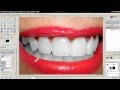 [Youtube thumbnail] White teeth in GIMP