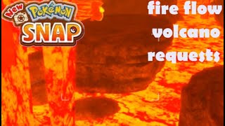 how to get all requests completed fireflow volcano area new pokemon snap gameplay walkthrough