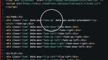 2022-05-18, HTML, CSS 실무 팁, 25강, aos 스크롤 애니메이션 사용법