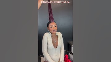 2x6 Closure Easily Install!🍷Dyed Burgundy Hair & Sew-in w/HD Lace #elfinhair #hairstyle #viral