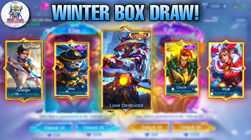I Got These Skins On Winter Box Event | Winter Box Draw Part 2 Mobile Legends Bang Bang