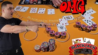 OMG Crazy High Limit Black Jack Bets & Wins At Pepermill Casino