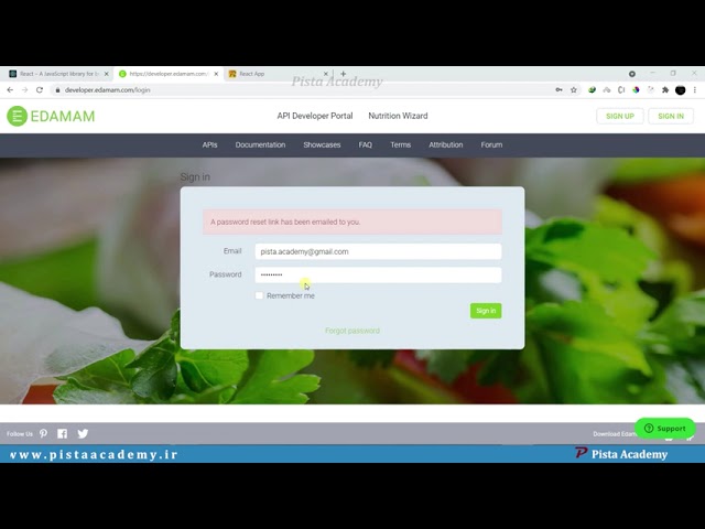 وب سایت ساده دستور تهیه غذا با ریکت - جلسه دوم
