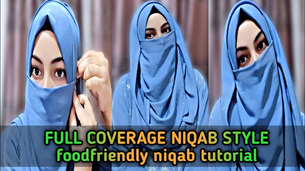 Full coverage Niqab tutorial || Easy foodfriendly niqab tutorial
