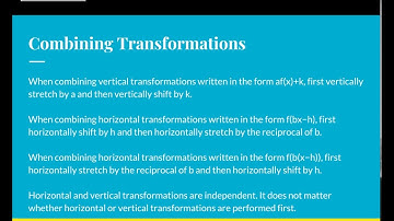 Transformations Part 3