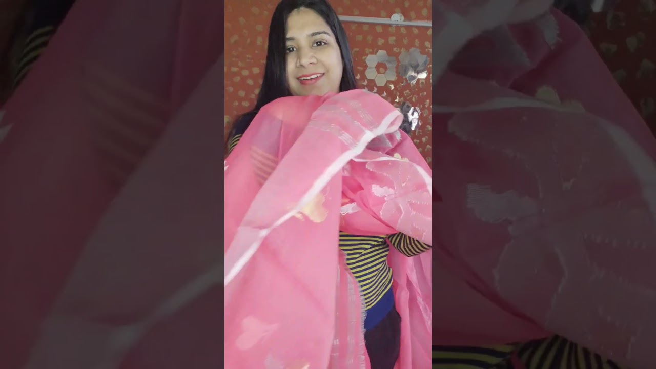 Beautiful handwoven Jamdani suits. check out the full video Order on 7986853083 