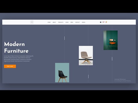 Furniture website PHP template.