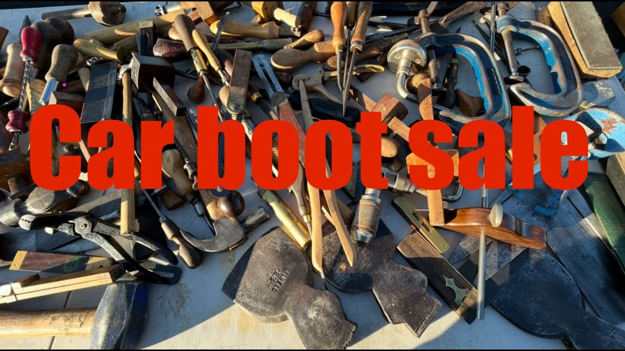 Mega car boot sale haul flea market treasure swap meet antique Tools